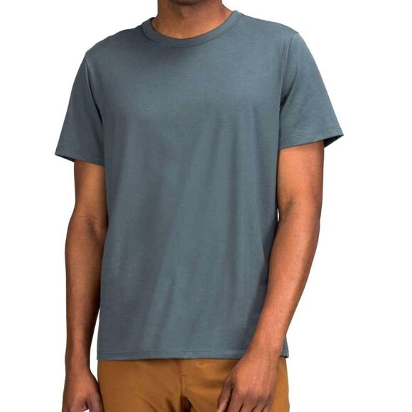 Lululemon Mens Short Sleeve T Shirt Small* Crewneck Blue The Fundamental Stretch - Picture 1 of 7